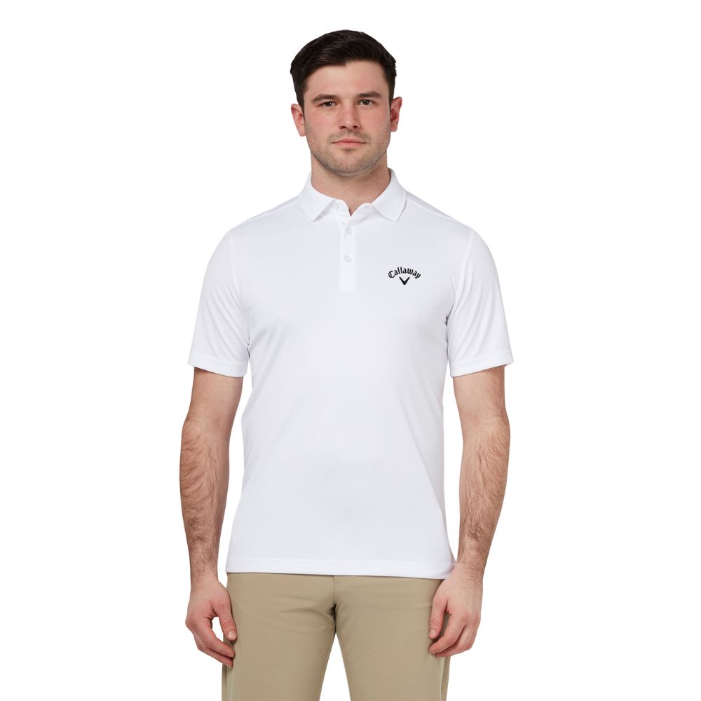 Callaway Golf Tournament Polo Shirt CGKFB0W3 White Major Golf Direct