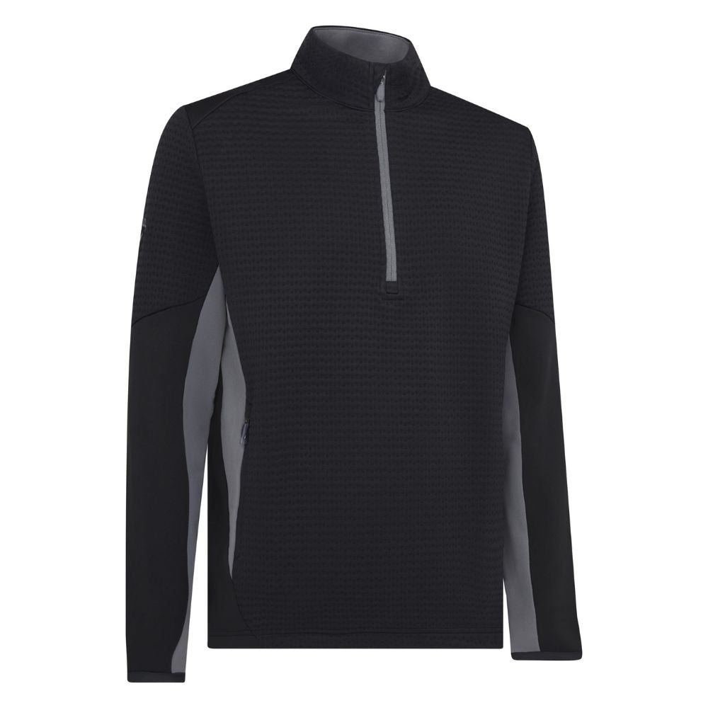 Callaway Textured 1 4 Zip Golf Pullover Top CGKFE026 2024 Caviar