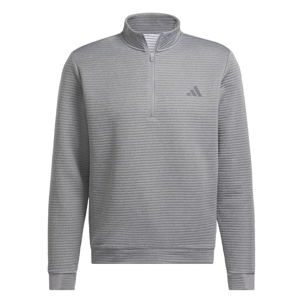 NEW Men's Adidas 3 Stripes Club 1/4 Zip Golf Pullover - Crew Gray cheapest