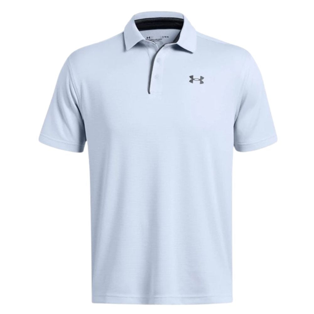 Under Armour Tech Golf Polo Shirt 2024 1290140-470 Nimbus Blue / Pitch Grey 470 M 