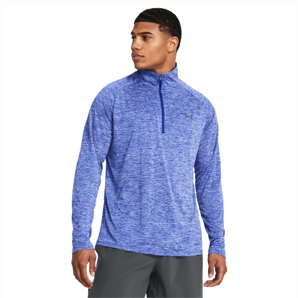 Under Armour Tech 2.0 1/2 Zip Mens Golf Pullover Top 2025 - 1328495-400