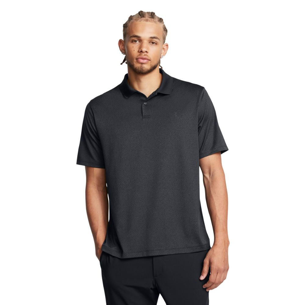 Under Armour Performance 3.0 Printed Golf Polo Shirt 2024 1377377-007 Black / Anthracite / Black 007 M 