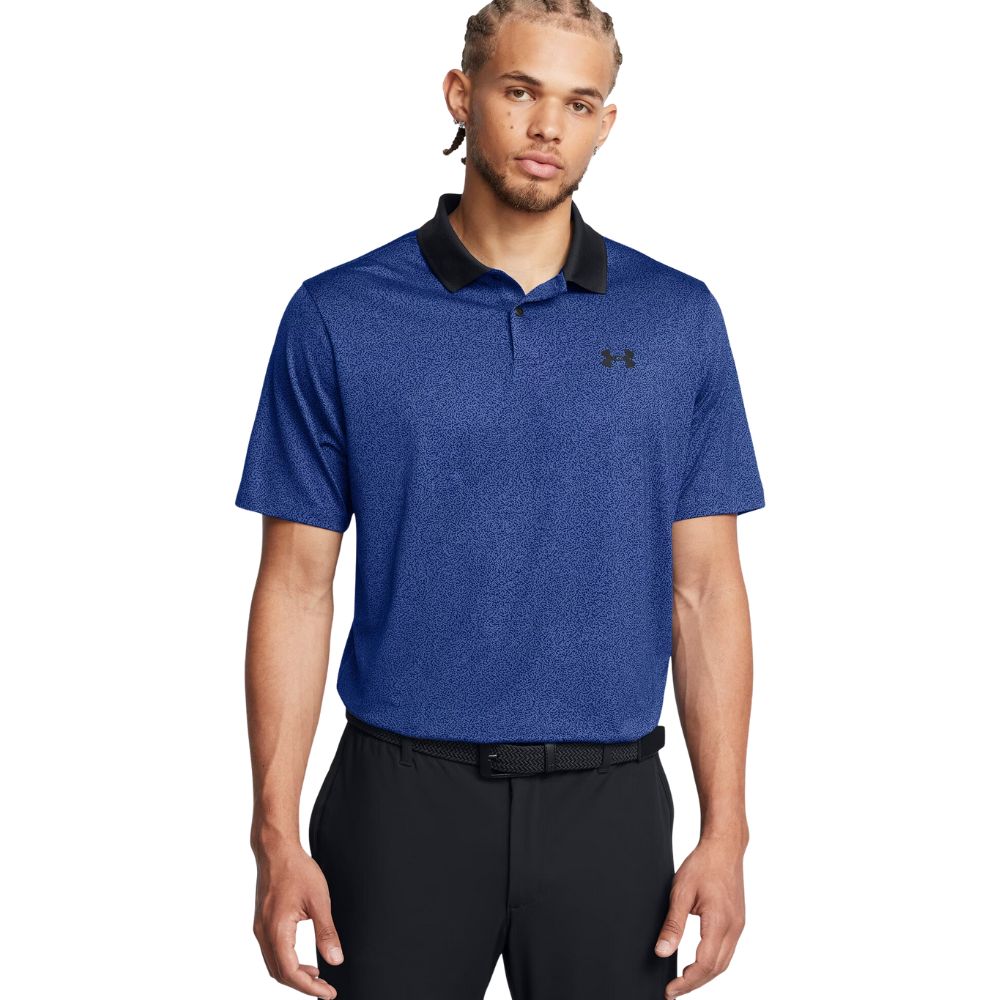 Under Armour Performance 3.0 Printed Golf Polo Shirt 2024 1377377-432   