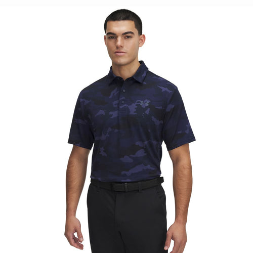 Under Armour Playoff 3.0 Golf Polo Shirt 2025 - 1378677-422 Midnight Navy / Downpour Grey 422 M