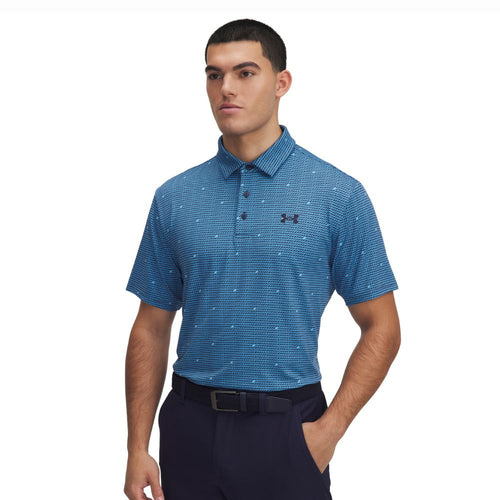 Under Armour Playoff 3.0 Golf Polo Shirt 2025 - 1378677-452 Ether Blue / Midnight Navy 452 M