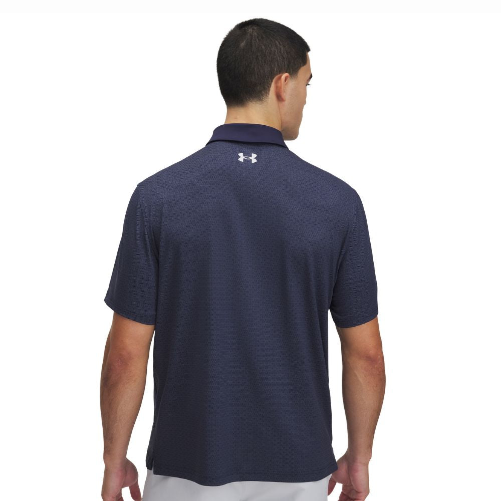 Under Armour Tee To Green Printed Mens Golf Polo Shirt 2025 - 1383715-414