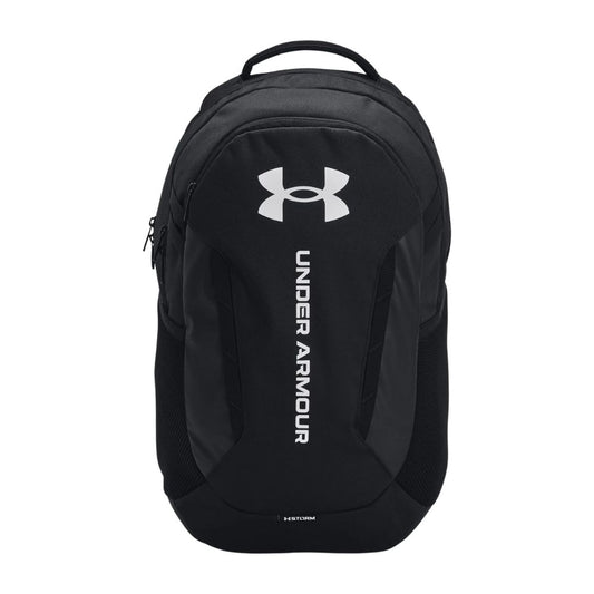 Under Armour Hustle 6.0 Backpack 2024 1384672-002 Black / Black / White 002  