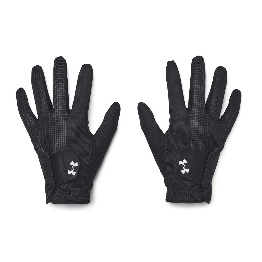 Under Armour Storm Golf Gloves 2024 1386227-001 Black / Black / White 001 S 