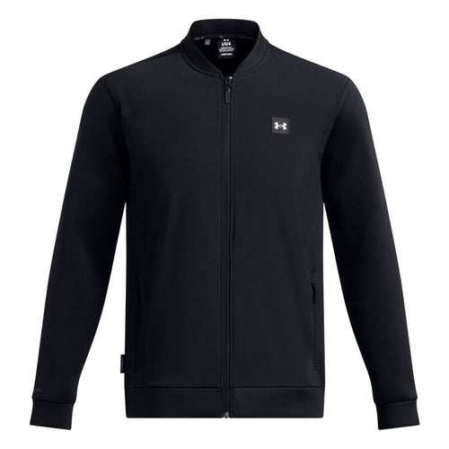 Under Armour Drive Pro Storm Hybrid Full Zip Golf Jacket 2024 1387117-001 Black / Metallic Silver 001 M 