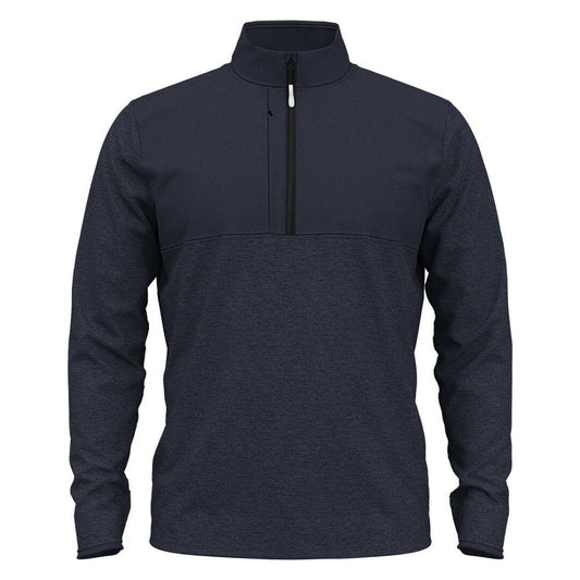 Under Armour Drive Storm SweaterFleece 1/2 Zip Pullover Golf Top 2024 1387121-410 Midnight Navy / Downpour Grey / White 410 M 