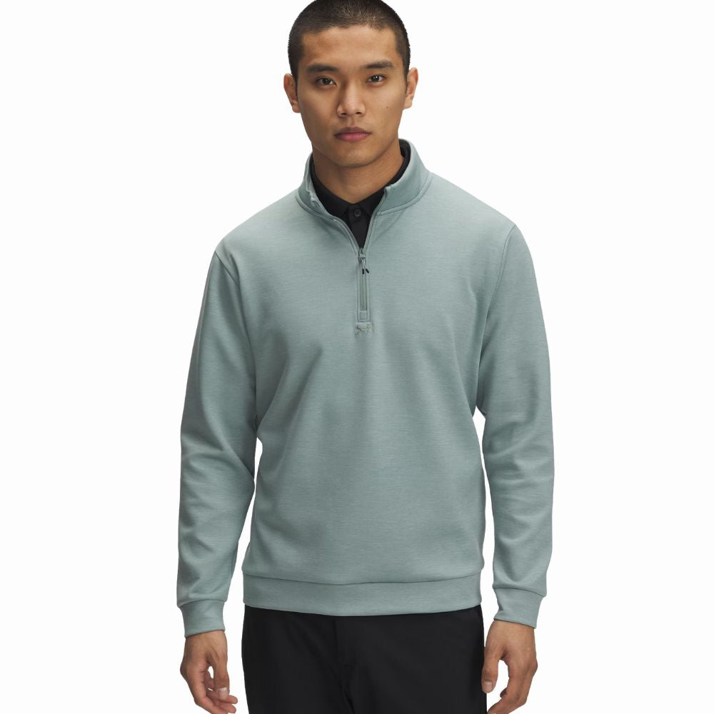 Under Armour Drive Midlayer Mens Golf Pullover 2025 - 1387124-348 Silica Green / Hydro Green / Silica Green 348 M