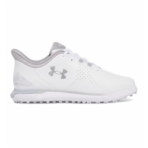 Under Armour Drive Fade Mens Spikeless Golf Shoes 2025 - 3026922 102 White / White / Metallic Silver 102 8