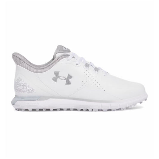 Under Armour Drive Fade Spikeless Mens Golf Shoes 2025 - 3026922 102 White / White / Metallic Silver 102 8