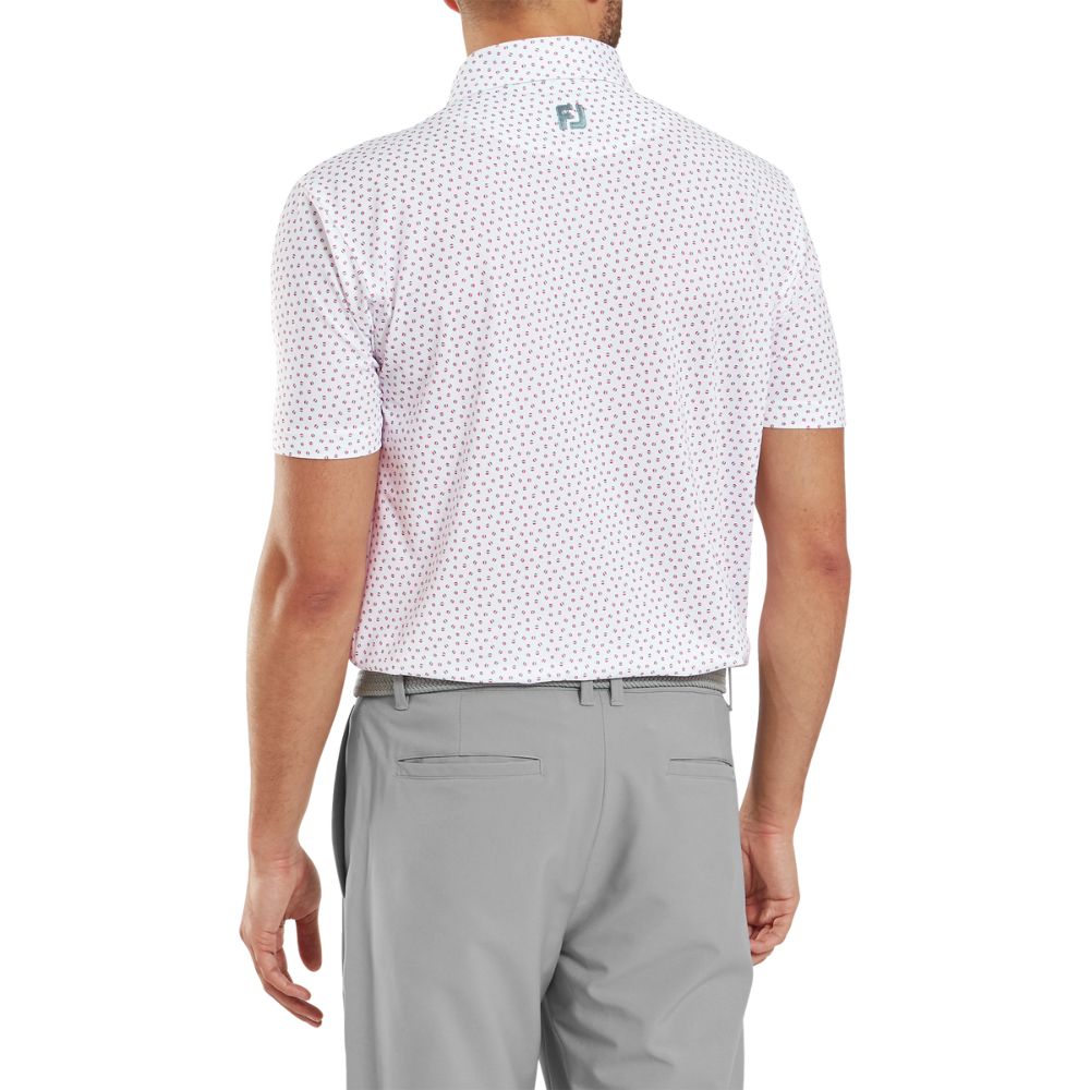 FootJoy Bounce Print Pique Golf Polo Shirt 2025 - 34042