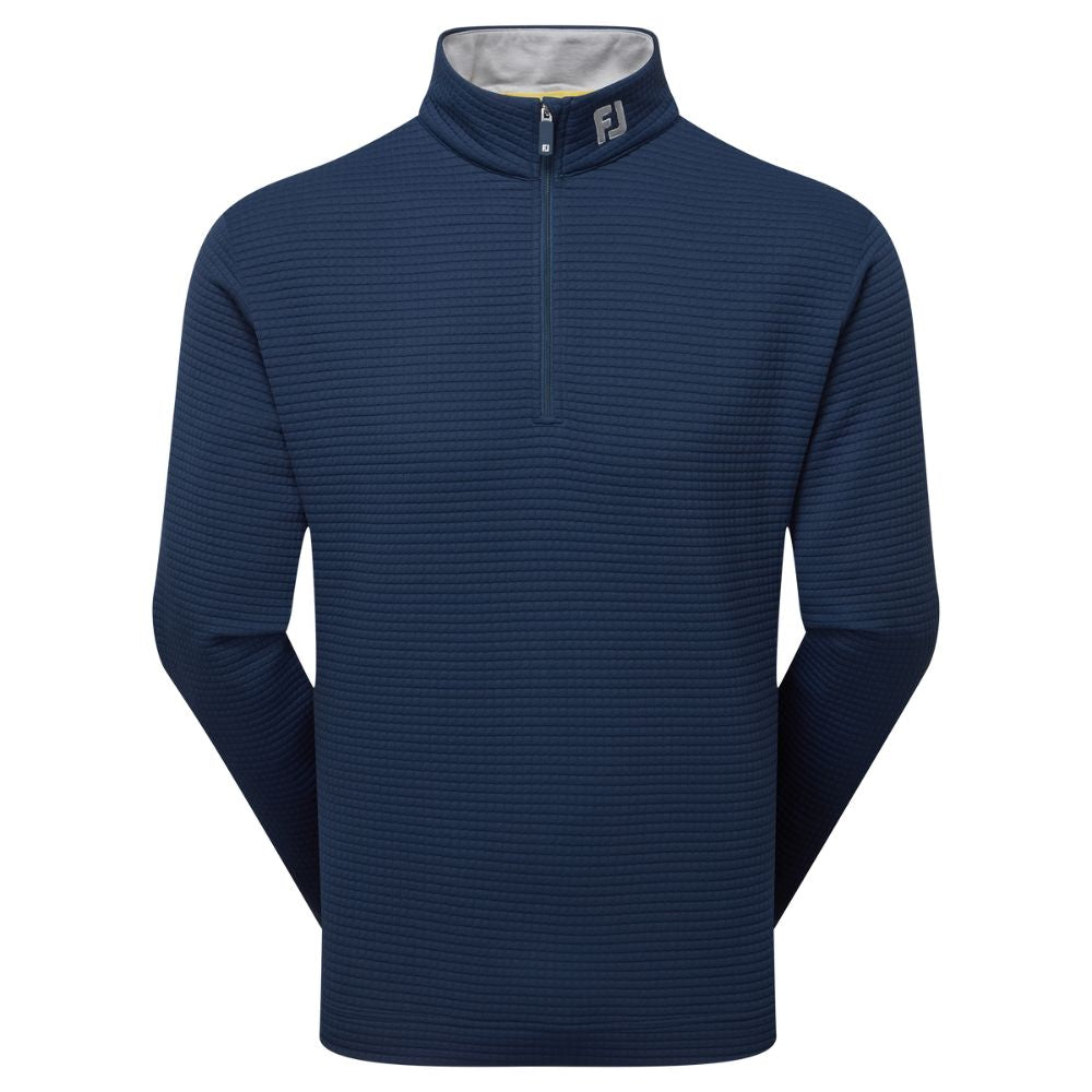 FootJoy Quilted Texture Chill-Out Pullover Top 2025 - 34100 Navy M