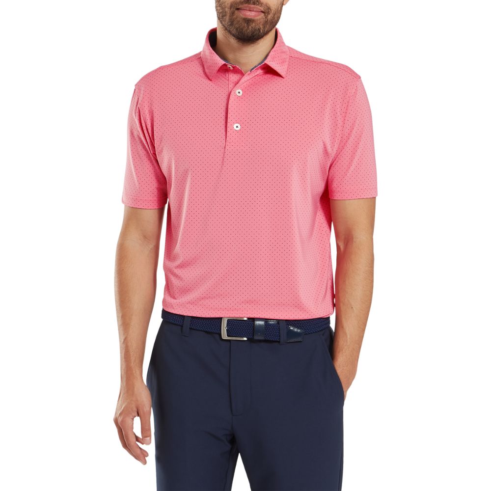 FootJoy Stretch Lisle Dot Print Golf Polo Shirt 2025 - 34125