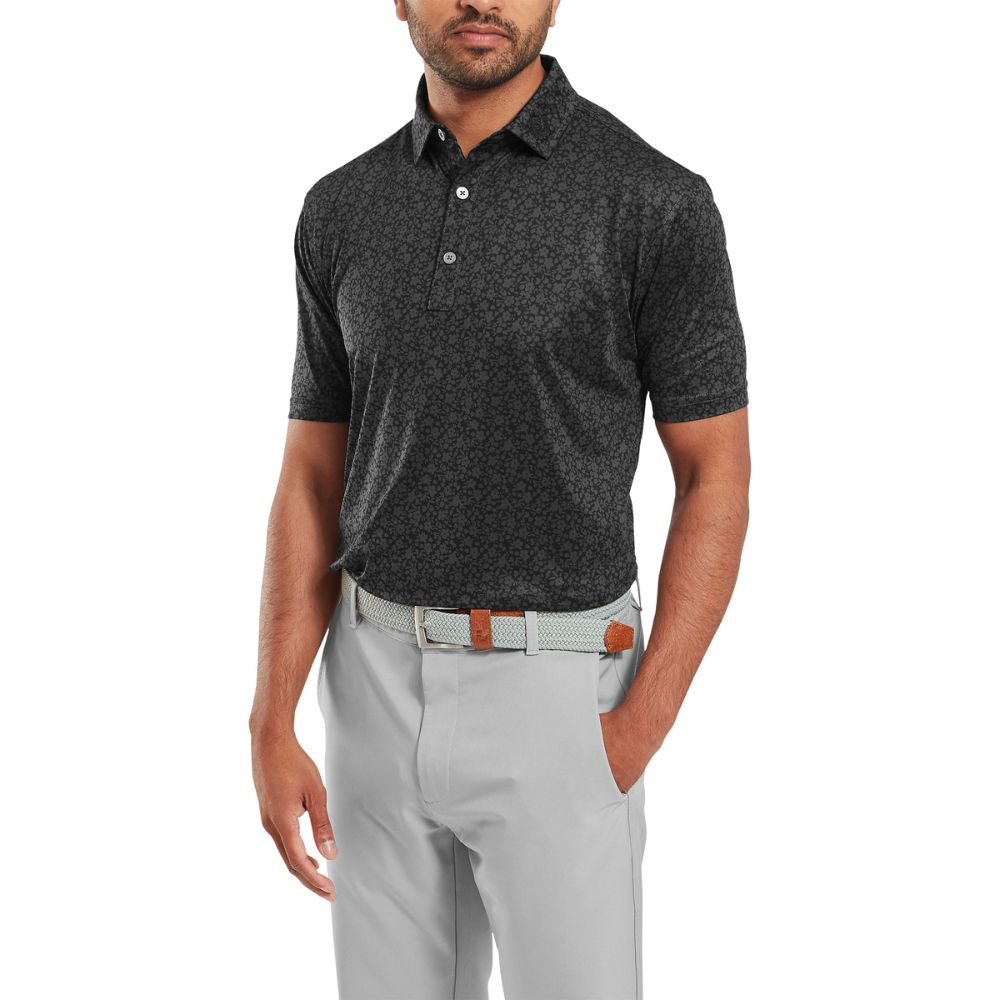 FootJoy Painted Floral Lisle Golf Polo Shirt 2025 - 34128