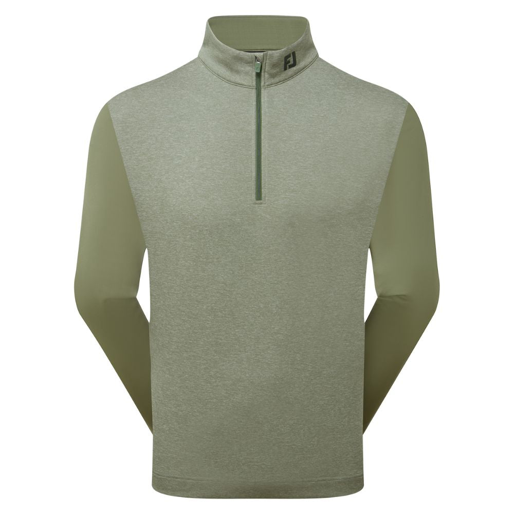 FootJoy Tonal Heather Chill-Out Top 2025 - 34141 Olive M