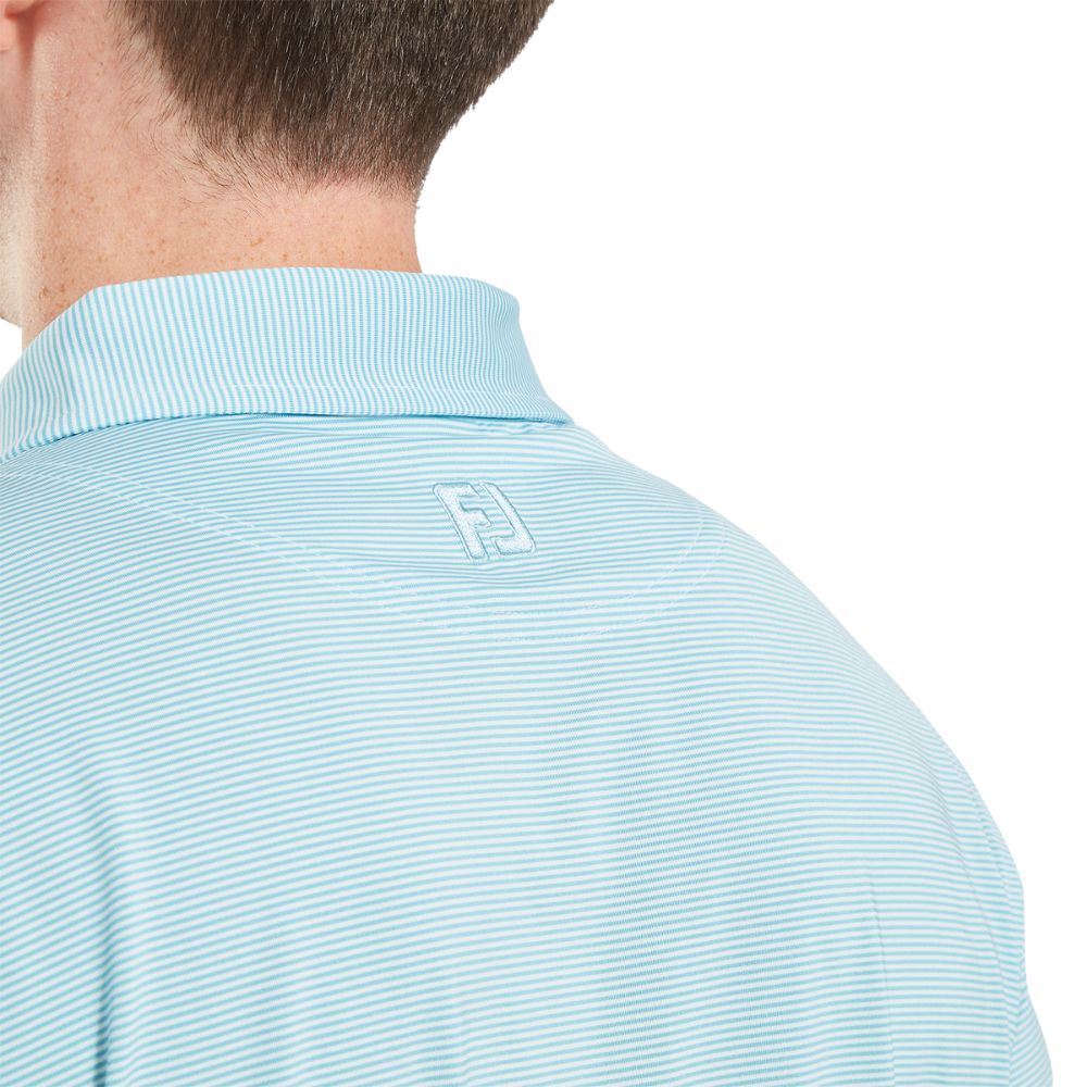 FootJoy Micro Feeder Stripe Lisle Golf Polo Shirt 2025 - 34134