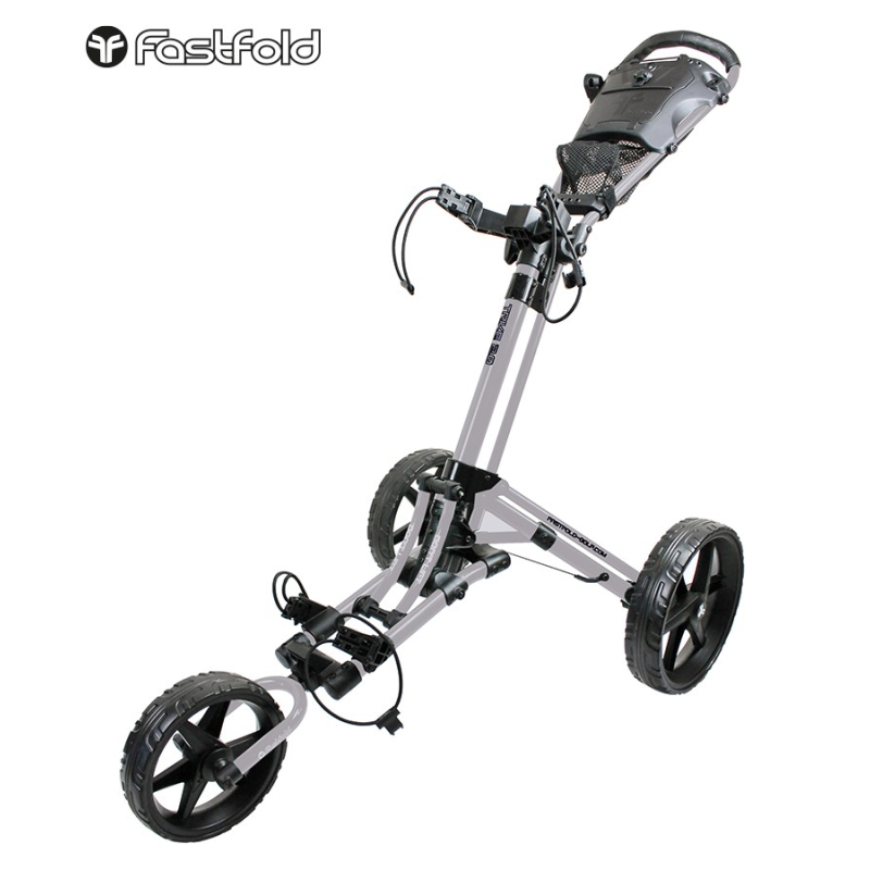 FastFold Trike 2.0 3 Wheel Golf Trolley Silver/Black