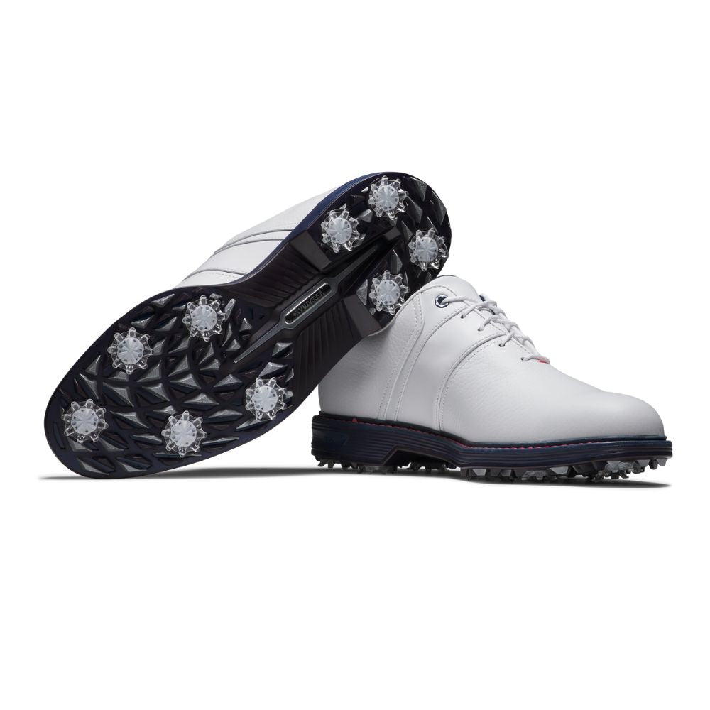 FootJoy Premiere Series Packard Spiked Golf Shoes 54543 - White Pink Navy