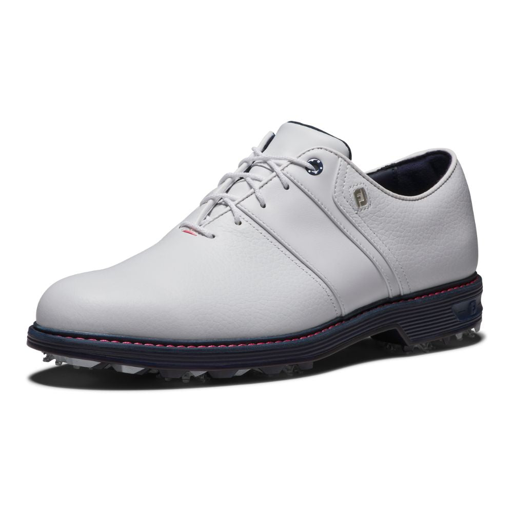 FootJoy Premiere Series Packard Spiked Golf Shoes 54543 - White Pink Navy