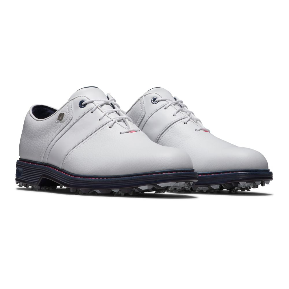 FootJoy Premiere Series Packard Spiked Golf Shoes 54543 - White Pink Navy