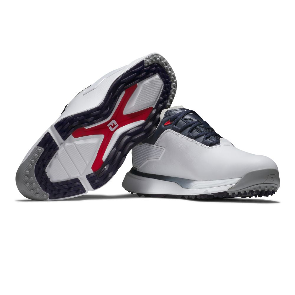 FootJoy Pro SLX Mens Spikeless Golf Shoes 56939 - White Navy Red