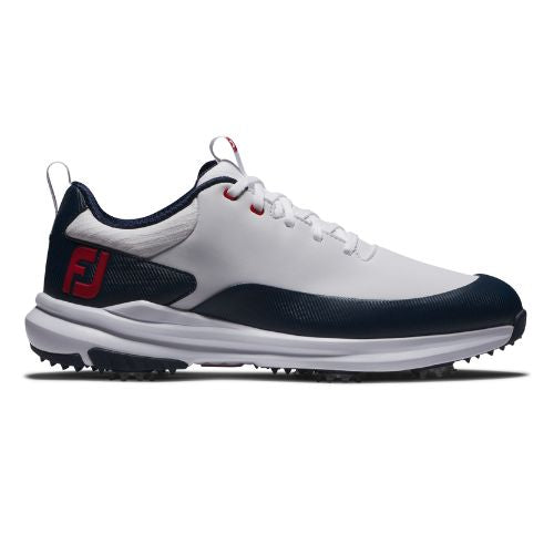 FootJoy Tour Rival Mens Spiked Golf Shoes - 56959 7 White / Navy / Red