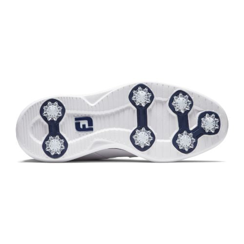 FootJoy Traditions Blucher Mens Spiked Golf Shoes 57938 - White Navy