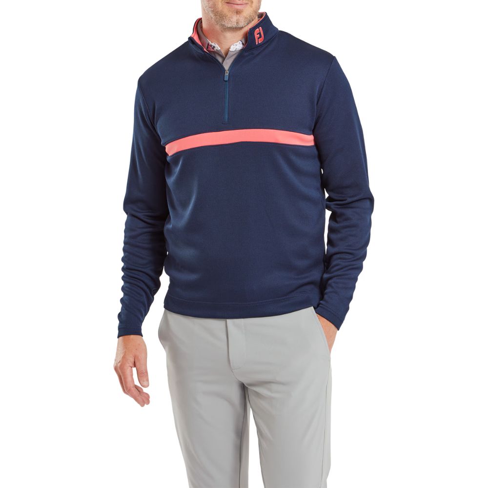 FootJoy Inset Stripe Chill-Out Pullover Golf Top - 81630   