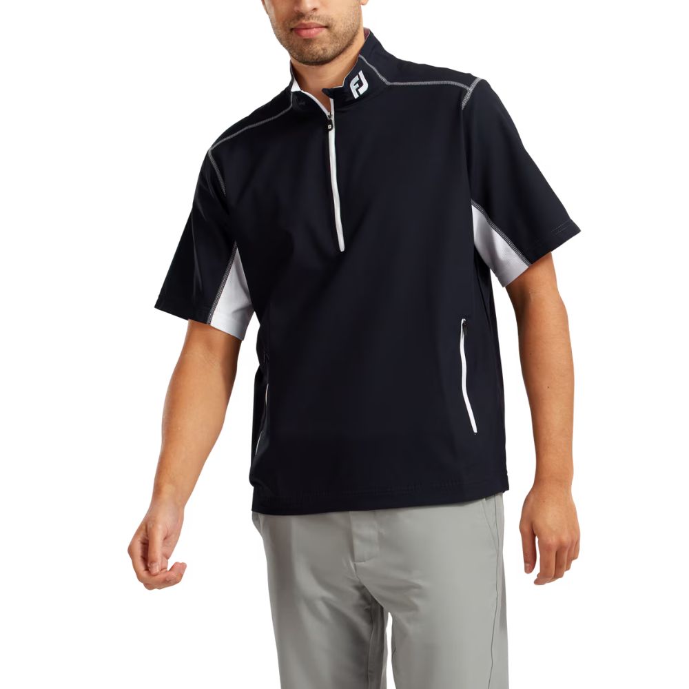 FootJoy 1/2 Zip Short Sleeve Golf Windshirt   