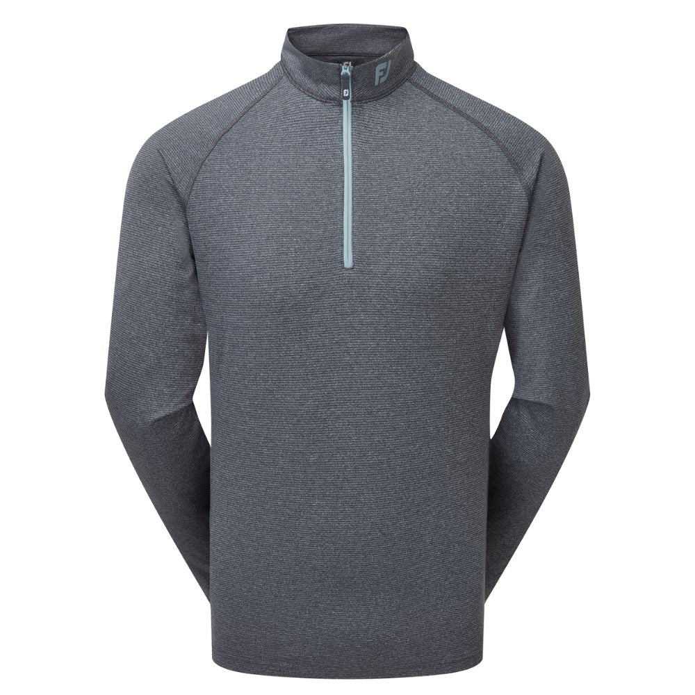 Footjoy ThermoSeries Brushed Back Midlayer Pullover Golf Top 2024 - 89938 Heather Navy M 