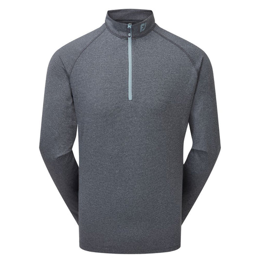 Footjoy ThermoSeries Brushed Back Midlayer Pullover Golf Top 2025 - 89938 Heather Navy M