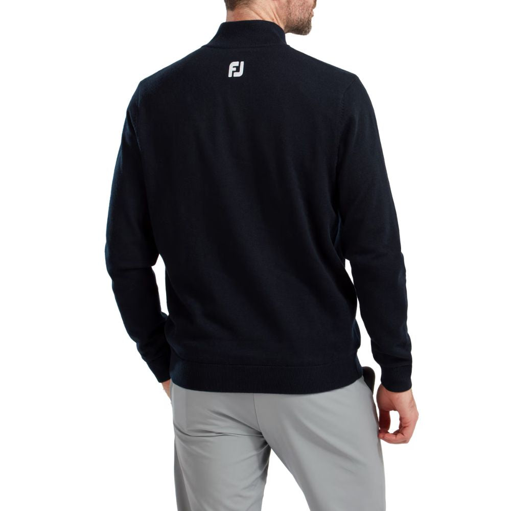 Footjoy Essentials Woolblend 1/2 Zip Mens Golf Midlayer Top 2024 - 90210   