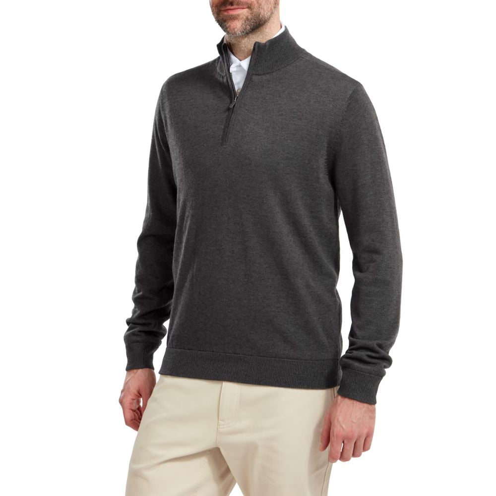 Footjoy Essentials Woolblend 1/2 Zip Mens Golf Midlayer Top 2024 - 90212   