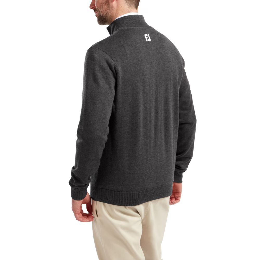 Footjoy Essentials Woolblend 1/2 Zip Mens Golf Midlayer Top 2024 - 90212   