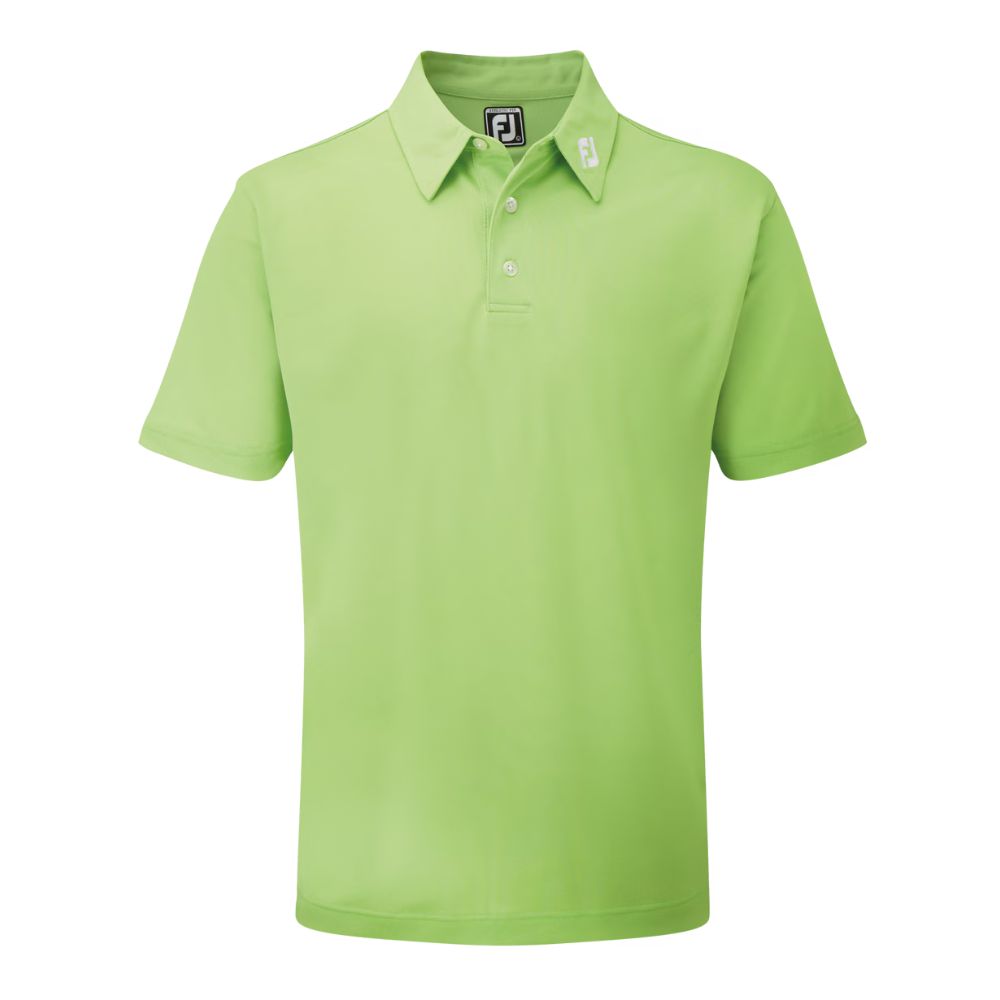 FootJoy Golf Stretch Pique Solid Polo Shirt 91818 Lime M 