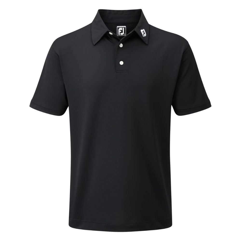 FootJoy Golf Stretch Pique Solid Polo Shirt 91822 Black M 