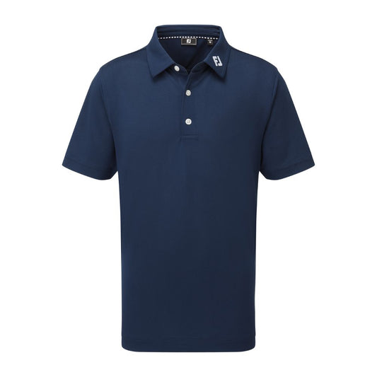 FootJoy Junior Stretch Pique Solid Polo Shirt 2025 - 92746 Navy M