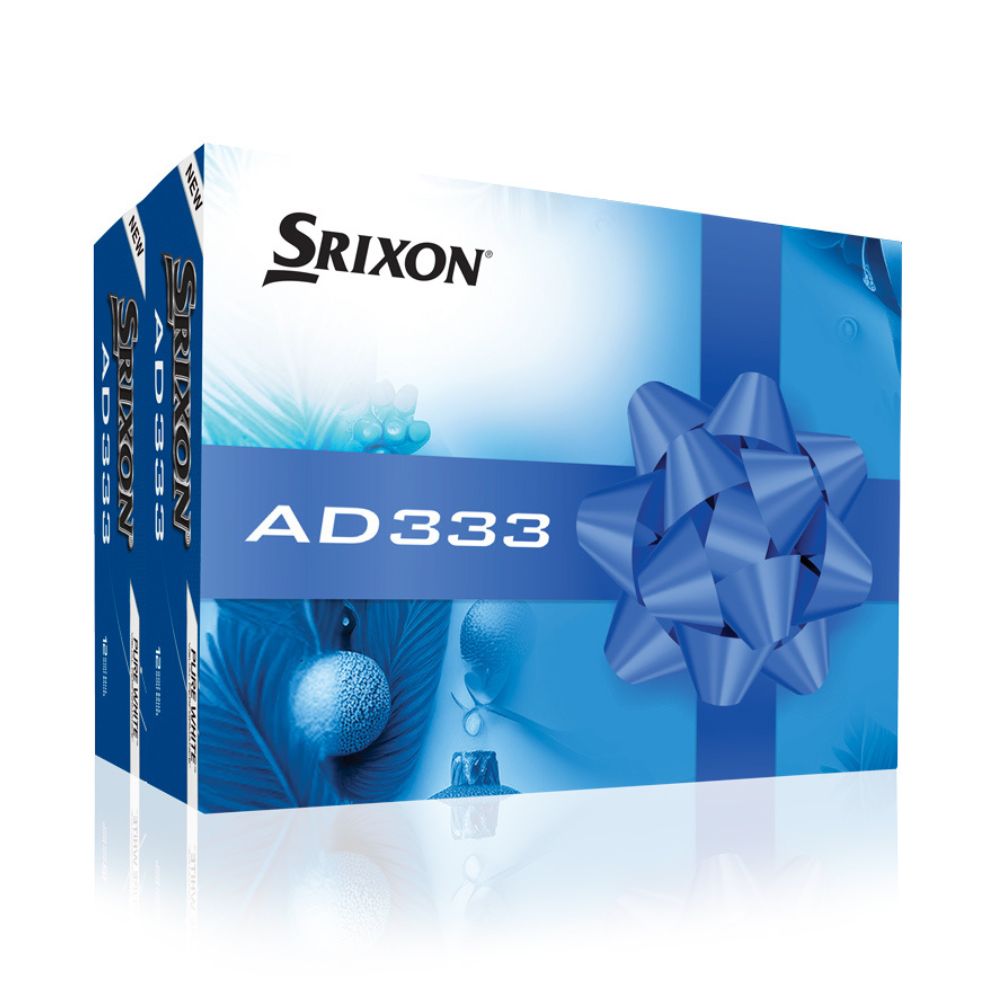 Srixon AD333 White Golf Balls - Xmas Double Dozen Packs White  