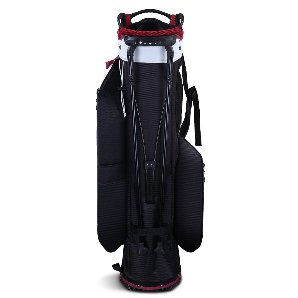 Big Max Aqua Eight G Golf Stand Bag - White Black Merlot