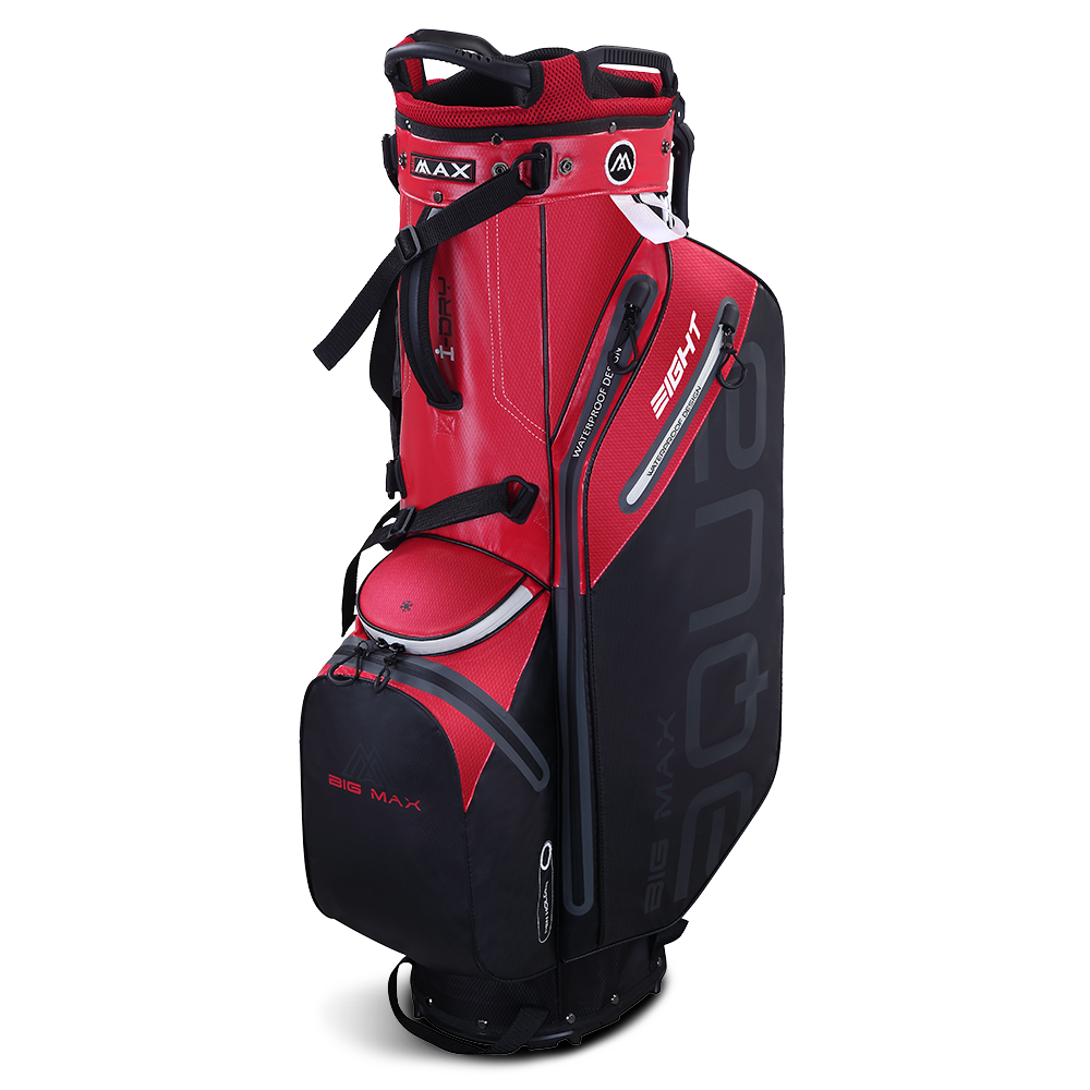 Big Max Aqua Eight G Golf Stand Bag - Red Black