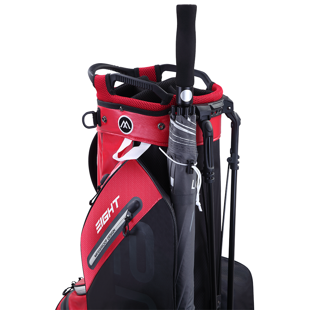 Big Max Aqua Eight G Golf Stand Bag - Red Black