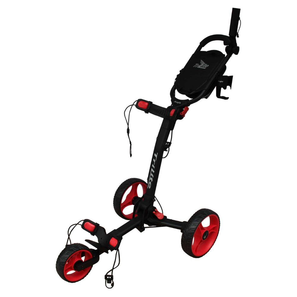 Axglo TriLite 3 Wheel Push Trolley + FREE GIFTS worth £40 Black/Red  