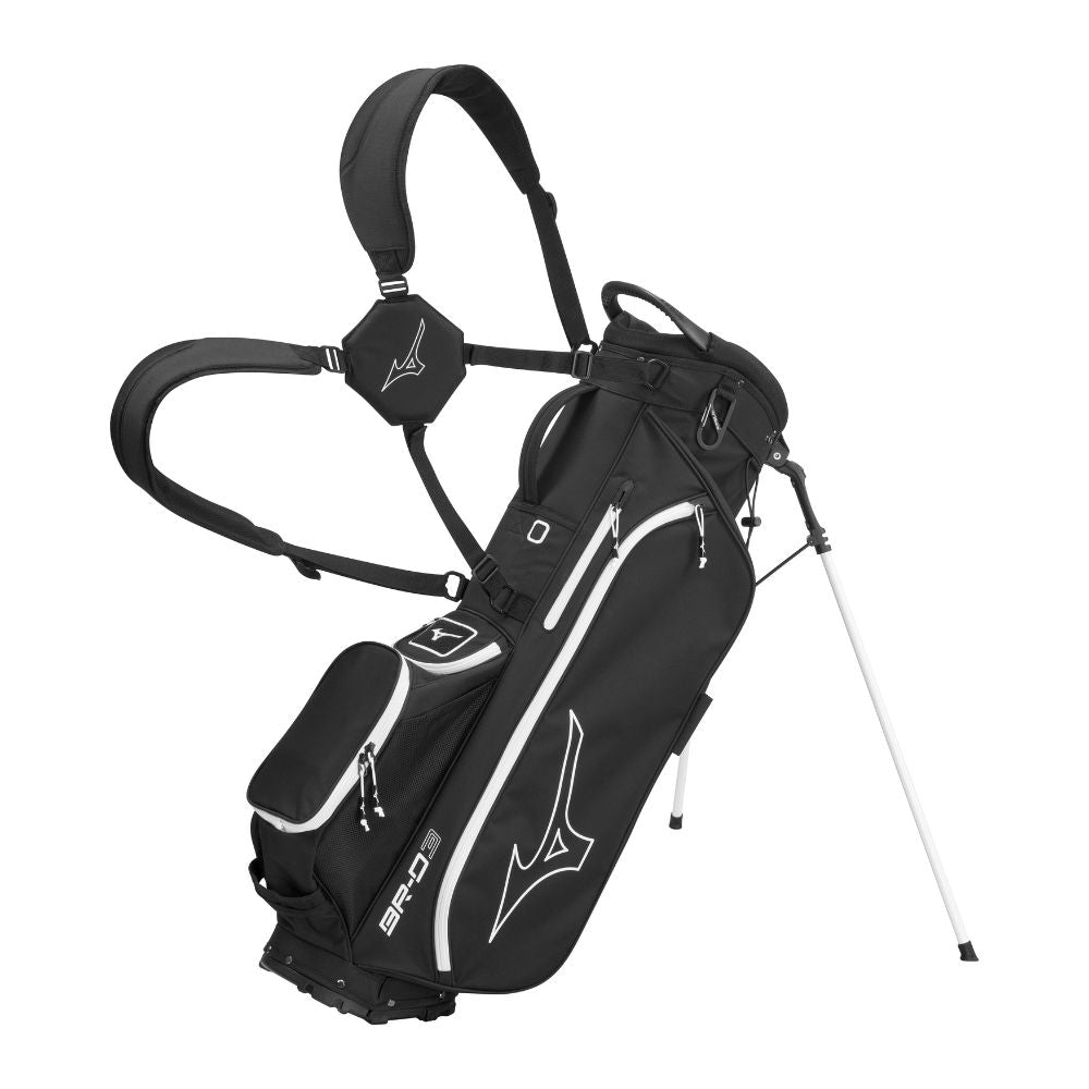 Mizuno BR-D3 25 Stand Bag 2024 - Black White Black / White  