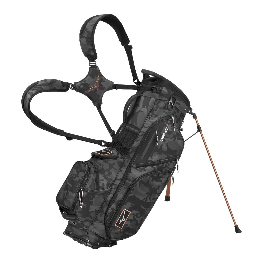 Mizuno BR-DX 25 Hybrid Stand Bag 2024 - Black Camo Copper Black Camo / Copper  