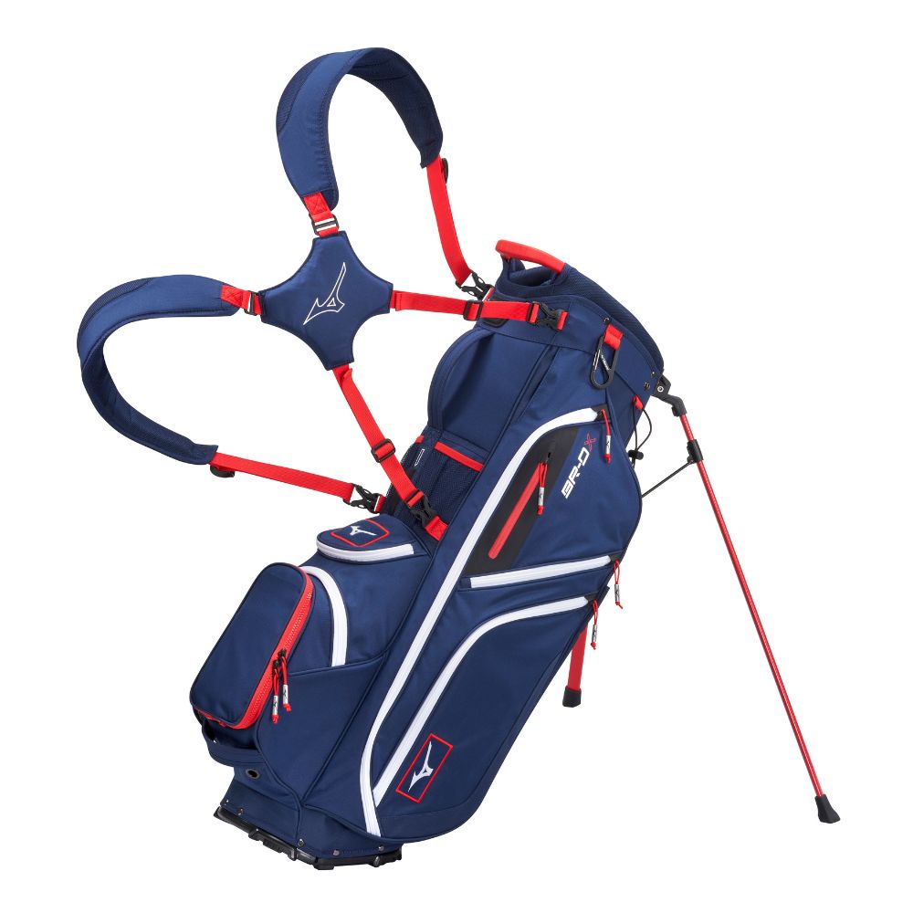 Mizuno BR-DX 25 Hybrid Stand Bag 2024 - Navy Red Navy Red  