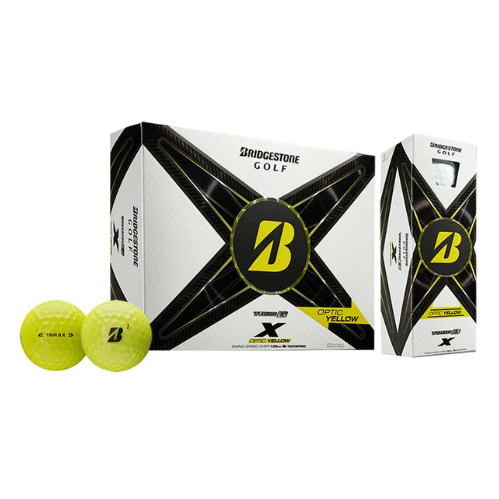 Bridgestone Tour B X Golf Balls - Optic Yellow