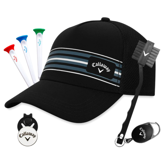 Callaway Golf Hat Gift Set - Black Black